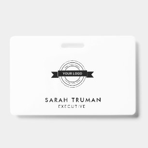 Custom Business Employee Card Minimalist & Modern  ID Badge