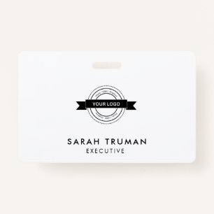 Custom Business Employee Card Minimalist & Modern  ID Badge