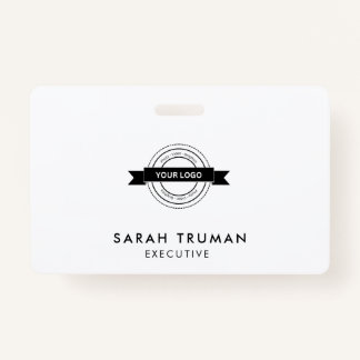 Custom Business Employee Card Minimalist & Modern  ID Badge