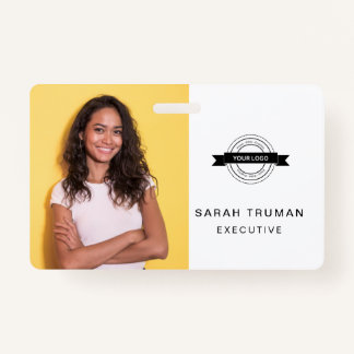 Custom Business Employee Card Minimalist & Modern  ID Badge