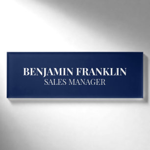 Custom Business Employee Professional Name Tag Pin