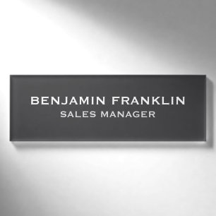 Custom Business Employee Professional Name Tag Pin