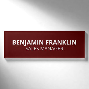 Custom Business Employee Professional Name Tag Pin