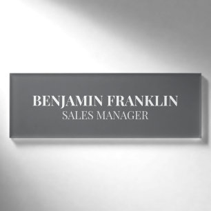 Custom Business Employee Professional Name Tag Pin