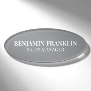 Custom Business Employee Professional Name Tag Pin