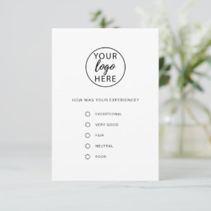 Custom Business Feedback Enclosure Card