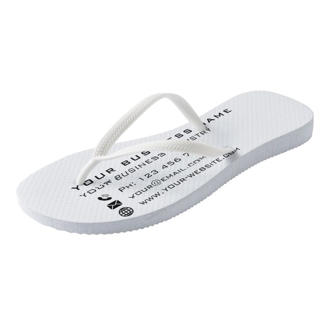 Custom Business Flip Flops Company Promotional (Angled)