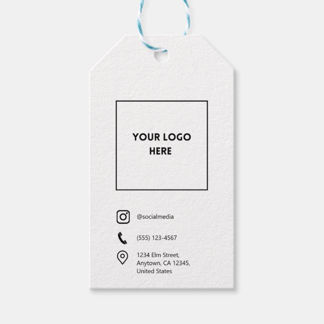 Custom Business Gift Tag  (Front)