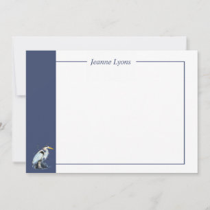 Custom Business Great Blue Heron Bird Business Thank You Card