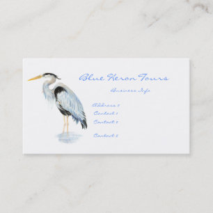 Custom Business Great Blue Heron Bird Card