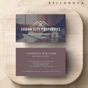 Custom Business  Handshake Real Estate Agent  Business Card