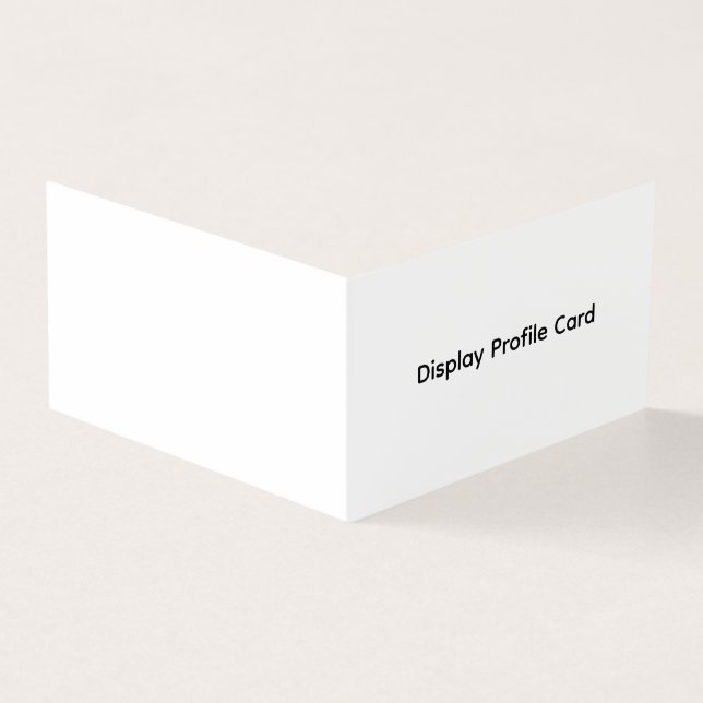 Custom Business Information Display Profile Card (Outside)