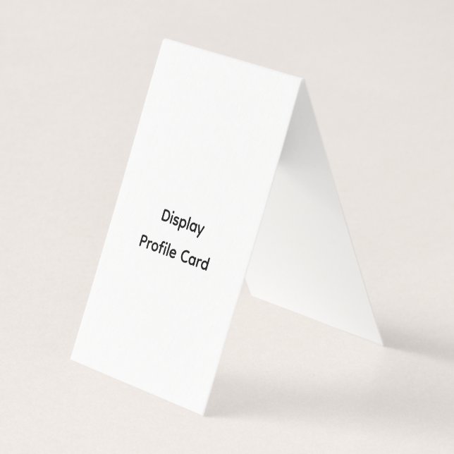 Custom Business Information Display Profile Card (Front)