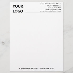 Custom Business Letterhead Example Personalised