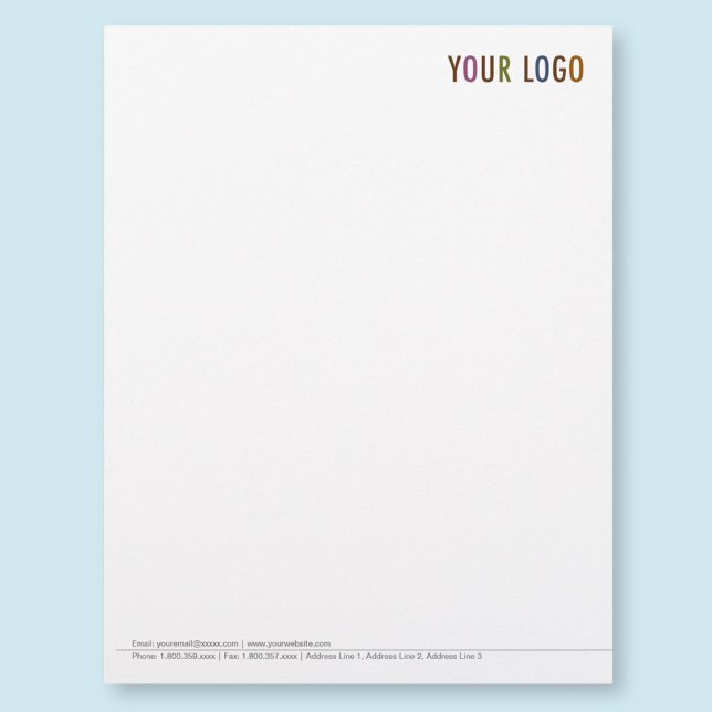 Custom Business Letterhead Stationery with Logo (MISOOK Letterhead with Logo)