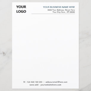 Custom Business Letterhead Template with Logo