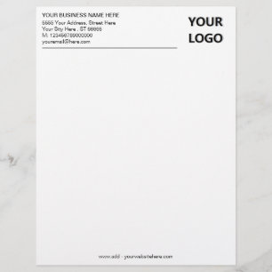 Custom Business Letterhead with Logo