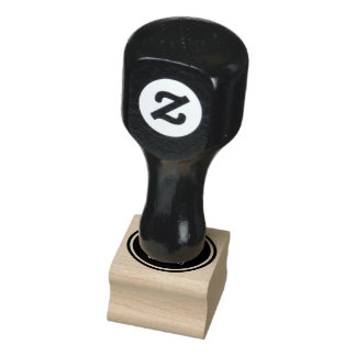 Custom Business Logo 1" x 1" Wood Art Stamp