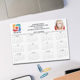 Custom Business Logo 2025 Company Calendar Card