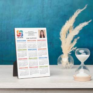 Custom Business Logo 2026 Calendar Marketing Plaque