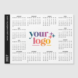 Custom Business Logo 2027 Magnetic Calendar