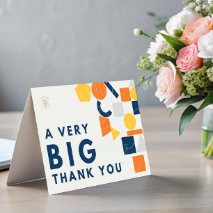 Custom Business Logo A Very Big Thank You card