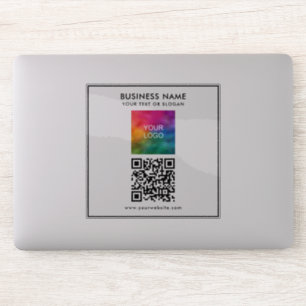 Custom Business Logo Add Text QR Code Template