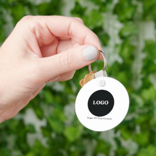 Custom Business Logo – Add Your Logo &Slogan  Key Ring
