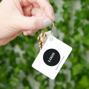 Custom Business Logo – Add Your Logo &Slogan  Key Ring