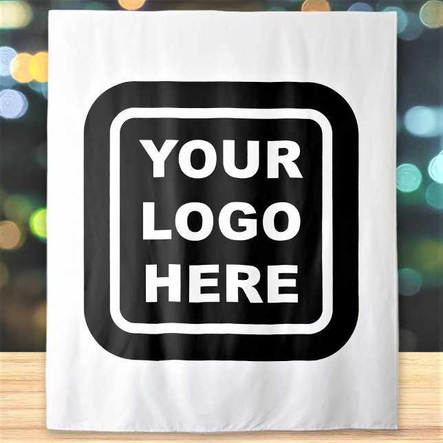 Custom Business Logo And Colour Backdrop Tapestry (Creator Uploaded)