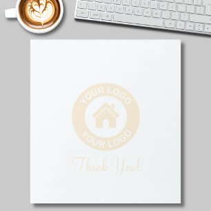 Custom Business Logo And Message Notepad