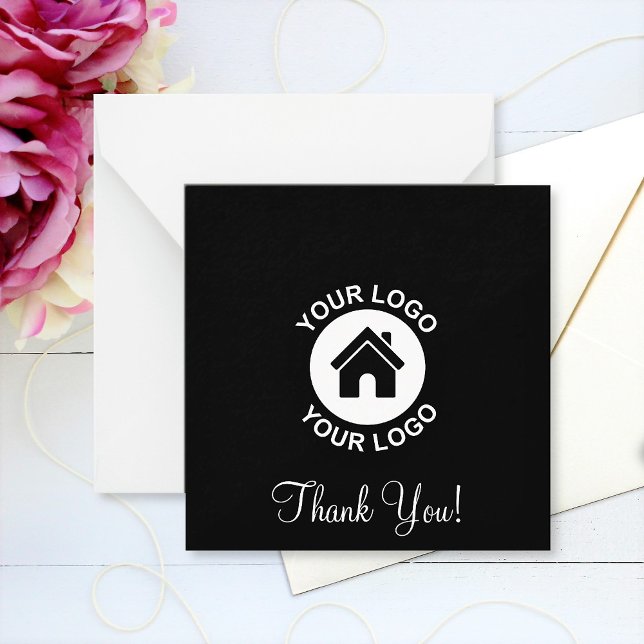 Custom Business Logo And Message Thank You Card (Creator Uploaded)
