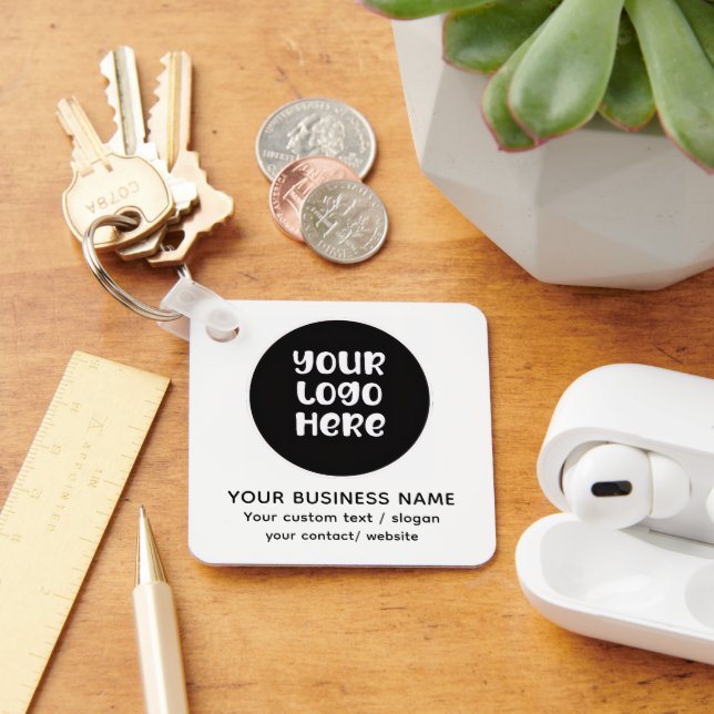 Custom Business Logo and Name Keychain (Desk)