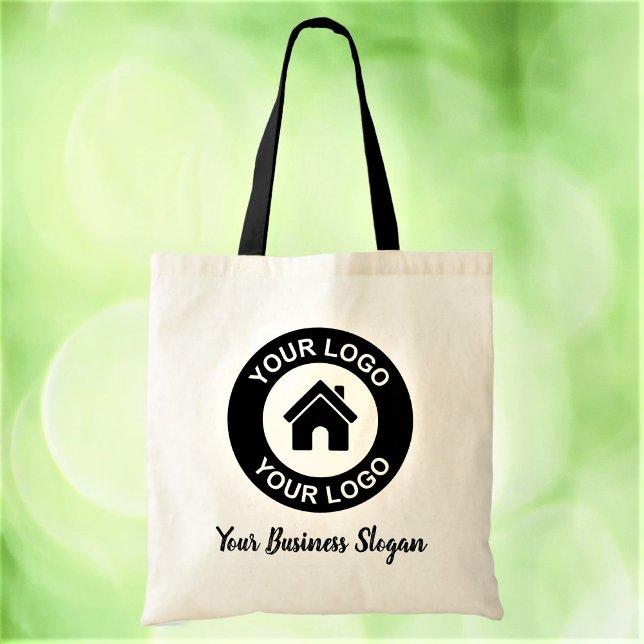 Custom Business Logo And Slogan Promotional Tote Bag (Creator Uploaded)