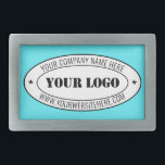 Custom Business Logo and Text Belt Buckle Template<br><div class="desc">Custom Colours and Fonts - Design Your Own Personalised Belt Buckle with Your Company Logo Name Website or Custom Text Promotional Business or Modern Personal Belt Buckles / Gift - Add Your Logo - Image - Photo or QR Code / Name - Company / Website or E-mail or Phone -...</div>