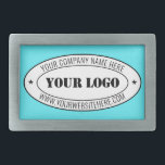 Custom Business Logo and Text Belt Buckle Template<br><div class="desc">Custom Colours and Fonts - Design Your Own Personalised Belt Buckle with Your Company Logo Name Website or Custom Text Promotional Business or Modern Personal Belt Buckles / Gift - Add Your Logo - Image - Photo or QR Code / Name - Company / Website or E-mail or Phone -...</div>