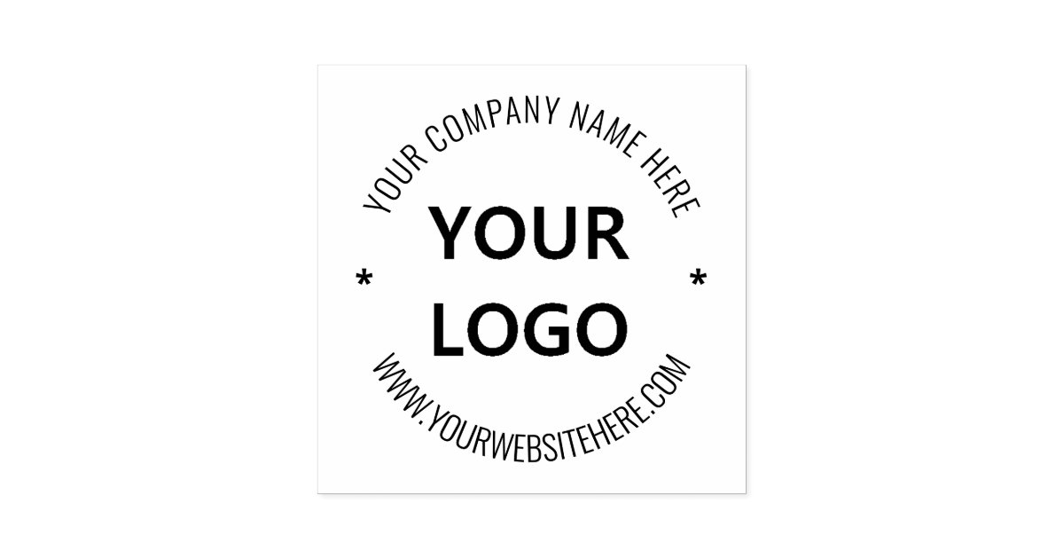 custom-business-logo-and-text-company-rubber-stamp-zazzle