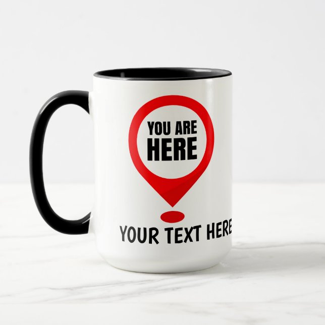 Custom Business Logo and Text Employee Gift Mug (Left)