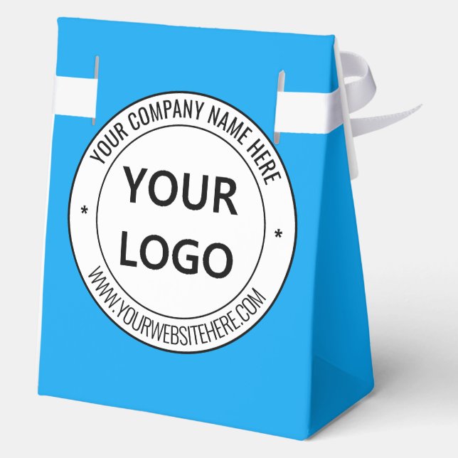 Custom Business Logo and Text Favour Box Your Colo (Back)