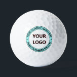 Custom Business Logo and Text Golf Balls Stamp<br><div class="desc">Custom Colours and Fonts - Design Your Own Personalised Stamps Golf Balls with Your Business Logo or Photo and Name Website or Custom Text Promotional Professional Customisable Stamp Golf Ball / Gift - Add Your Logo - Image / Name - Company / Website - Information - Resize and move or...</div>