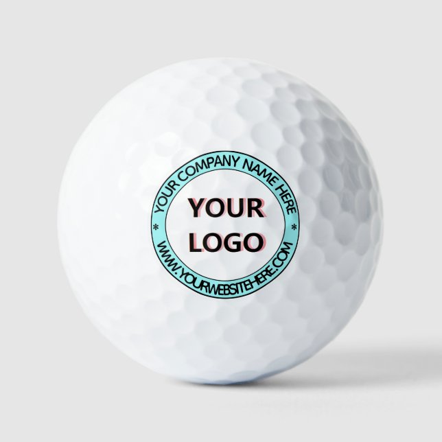 Custom Business Logo and Text Golf Balls Stamp (Front)