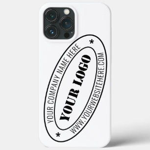 Custom Business Logo and Text iPhone Case Template