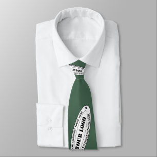 Custom Business Logo and Text Neck Tie Template