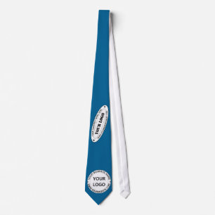 Custom Business Logo and Text Neck Tie Your Colour