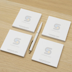 Custom Business Logo And Text Notepad