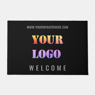 Custom Business Logo and Text Personalised Doormat