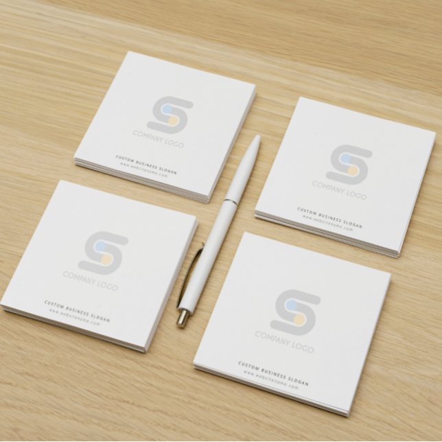 Custom Business Logo And Text Post-it Post-it Notes (Creator Uploaded)