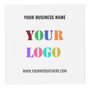 Custom Business Logo and Text Promotional Cube