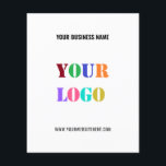 Custom Business Logo and Text Promotional Flyers<br><div class="desc">Custom Colours and Fonts - Design Your Own Personalised Flyer with Your Company Logo Name Website or Custom Text Promotional Business or Modern Party Flyers Gift - Add Your Logo - Image - Photo or QR Code / Name - Company / Website or E-mail or Phone - Contact Information /...</div>