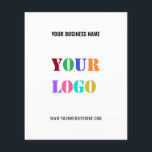 Custom Business Logo and Text Promotional Flyers<br><div class="desc">Custom Colours and Fonts - Design Your Own Personalised Flyer with Your Company Logo Name Website or Custom Text Promotional Business or Modern Party Flyers Gift - Add Your Logo - Image - Photo or QR Code / Name - Company / Website or E-mail or Phone - Contact Information /...</div>